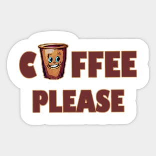 Coffee Please Sticker